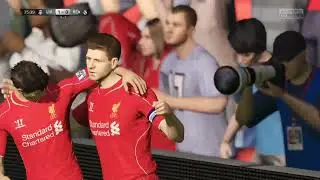FIFA 15 Liverpool vs real Madrid partido de vuelta torneo creado eliminatorias gameplay 