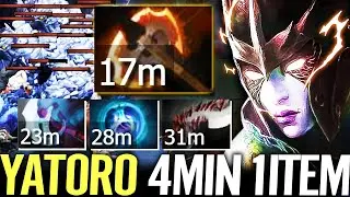 🔥 YATORO Hard Game 17min LATE Fury Still GOD FARM &mdash; 4MIN 1ITEM PA Legit Carry Dota 2 Pro