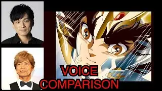 Seiya Voice Comparison : Toru Furuya vs Masakazu Morita (Seiya vs Thanatos scene)
