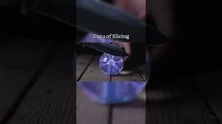 Most Satisfying Plasma Slice I&rsquo;ve Ever Done ⚡ | ASMR Cutting #shorts  #asmr #knifeasmr