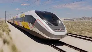 Temporary lane changes in south Las Vegas for Brightline West high-speed rail