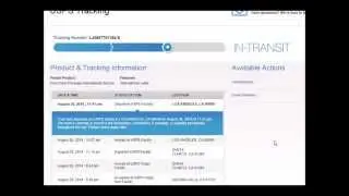 International Shipping - Tracking/Delivery