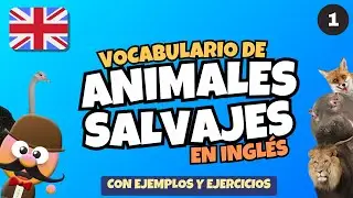 VOCABULARIO DE ANIMALES SALVAJES [PARTE 1]- INGLÉS PARA NIÑOS CON MR.PEA - ENGLISH FOR KIDS