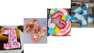 4 number theme cake decoration idea ||chocolate cake ||vanilla cake || Top Video