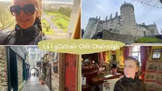 A rainy day in Kilkenny City, Ireland 😌 ☔ 🏰  Vlog as Gaeilge 🇮🇪
