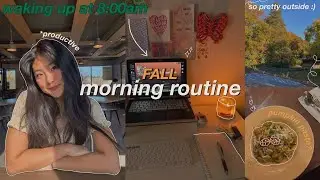 my REALISTIC fall morning routine 2021// productive & cozy  🍂☕