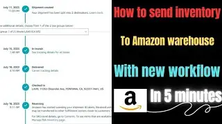 how to send inventory to Amazon warehouse with new Workflow | Amazon my product kaisy bajy 2023
