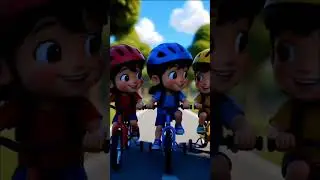 3D Cartoon Bicycle Race 🚴&zwj;♂️ | Kids Fun Racing Short#cartoon #CartoonShorts