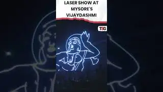 #watch | Mysuru&rsquo;s Night Sky Transformed by Stunning Vijayadashami Laser Display