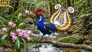 Top 50 Strangest & Most Beautiful Feathered Birds in the Rain 🌧️ | Relaxing Nature Sounds 4K ASMR