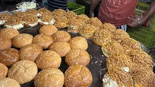 Ak 47 Speedy Burger Making In Ludhiana😳😍 #indianstreetfood #viralvideo 