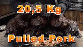 20,5 Kg Pulled Pork mit O.F.A. von Klaus grillt | @Borniak Smoker | Grill & Chill / BBQ & Lifestyle