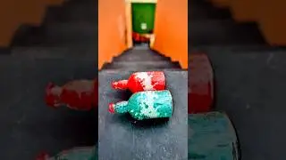 Red vs Green Orbeez Battle 🌈💥 | One Survives, One Breaks!#shorts #satisfying #asmr
