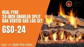 Real Fyre 24-inch Gnarled Split Oak Vented Gas Log Set - GSO-24