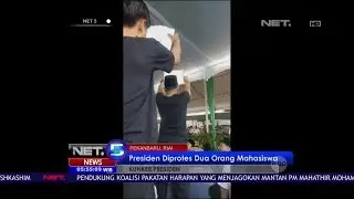 Presiden Diprotes 2 Orang Mahasiswa  -NET5
