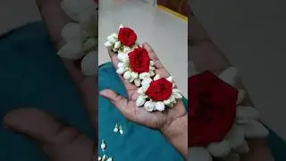 Bridal Flower Making 🌹🌸 l Jasmine Poola Jada l DIY Bridal Poola Jada #shorts #bridal #flower #like
