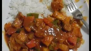 kip in zoetzure saus met rijst | over koken gesproken