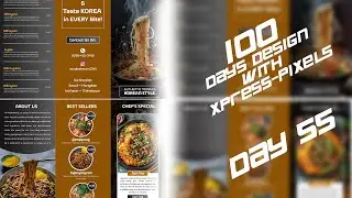 Designing a Mouth-Watering Trifold Brochure | Noodles Haven Korean Brand 🍜✨