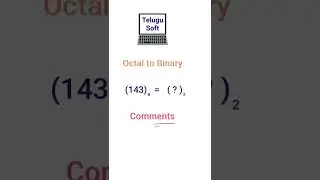 Octal to Binary Challenge #shorts