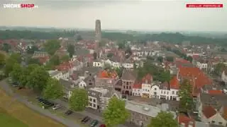 Zaltbommel by drone on a misty day. Music by Rae & Christian Ft. Veba, 