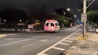 FDCR, Ambulance Responding, Crc 1734 Cruz Roja Bel&eacute;n, Costa Rica.