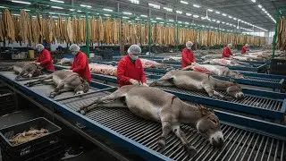 Inside the Donkey-Leather Factory: From Donkey Skin to Luxury Jacket &mdash; Full Modern Processing