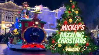 Mickey's Dazzling Christmas Parade 2022 | Disneyland Paris | Paris France