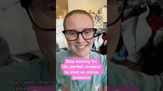 Stop waiting for the perfect moment to start! #financialfreedom #sidehustle #onlineincomestreams