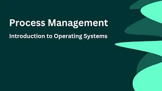 CPU Scheduling Unit 2 Process Management Introduction to Operating Systems
