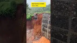 Why Stone Retaining Walls Collapse? Thumb Rules for Stability! #shorts