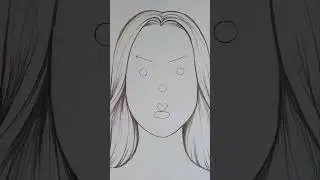 Tuto dessin facile visage de femme pour les d&eacute;butants. #drawing #dessiner #facedrawing #portrait