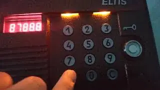 Домофон Eltis DP400-TD16. Установка времени открытия электрозамка