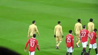 2022/23 Europa League: Manchester United 2-1 Barcelona - Players entrance