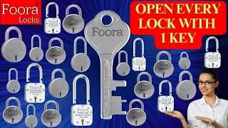 OPEN EVERY LOCK WITH THIS KEY |1 KEY MANY LOCKS | FOORA LOCKS | SAME KEY | COMMON KEY MULTIPLE LOCKS