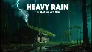 Heavy Rain on Cabin Roof So Strong It Wipes Out Overthinking Instantly