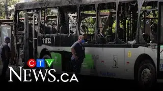 Two dead after small plane crashes into bus in Sao Paulo, Brazil