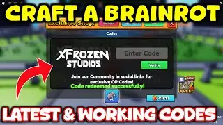 Craft a Brainrot Codes (2026) | Roblox