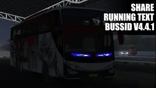 SHARE KODENAME RUNNING TEXT SESUAI VOTE || BUSSID V4.4.1 || PART 2