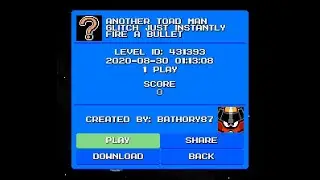 Mega Maker: Another Toad Man glitch just instantly fire a bullet