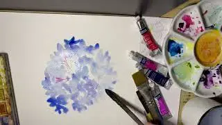 Painting Blue Beauty #art #painting #watercolor #artist