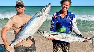 Solo Kayaker Nails Massive Mackerel - MUST SEE Catch, Cook & Fillet Adventure