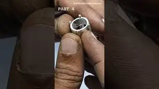 Silver Ruby Ring Making Process | Part - 04 #adamjewellery #silverring #silversmith #jewelry
