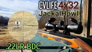 Обзор и стрельба по прицелу CVLIFE JackalHowl 4x32 &mdash; компактному прицелу 10 унций .22LR BDC Retic...