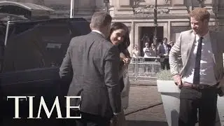 Prince Harry And Meghan Markle Greet Delegates At Commonwealth Reception | TIME