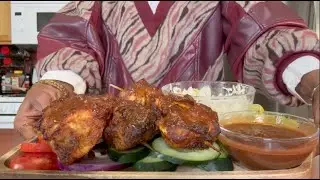 How To Make The BEST Suya Chicken! Nigerian Street Food