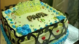 pineapple square shape cake