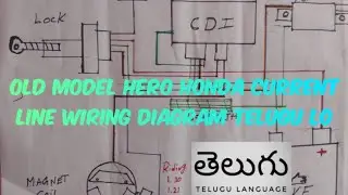 old model hero honda current line wiring diagram Telugu lo##