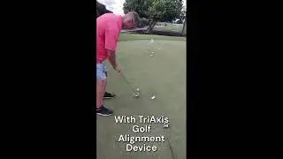 TriAxis Golf Alignment - ON-LINE for PUTTING Device: Instantly Improve by 66% !