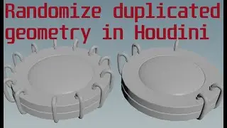 Randomizing duplicated geometry in Houdini tutorial