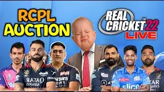 IPL/RCPL AUCTION in REAL CRICKET 22 as RCB - RC22 | Hikachu